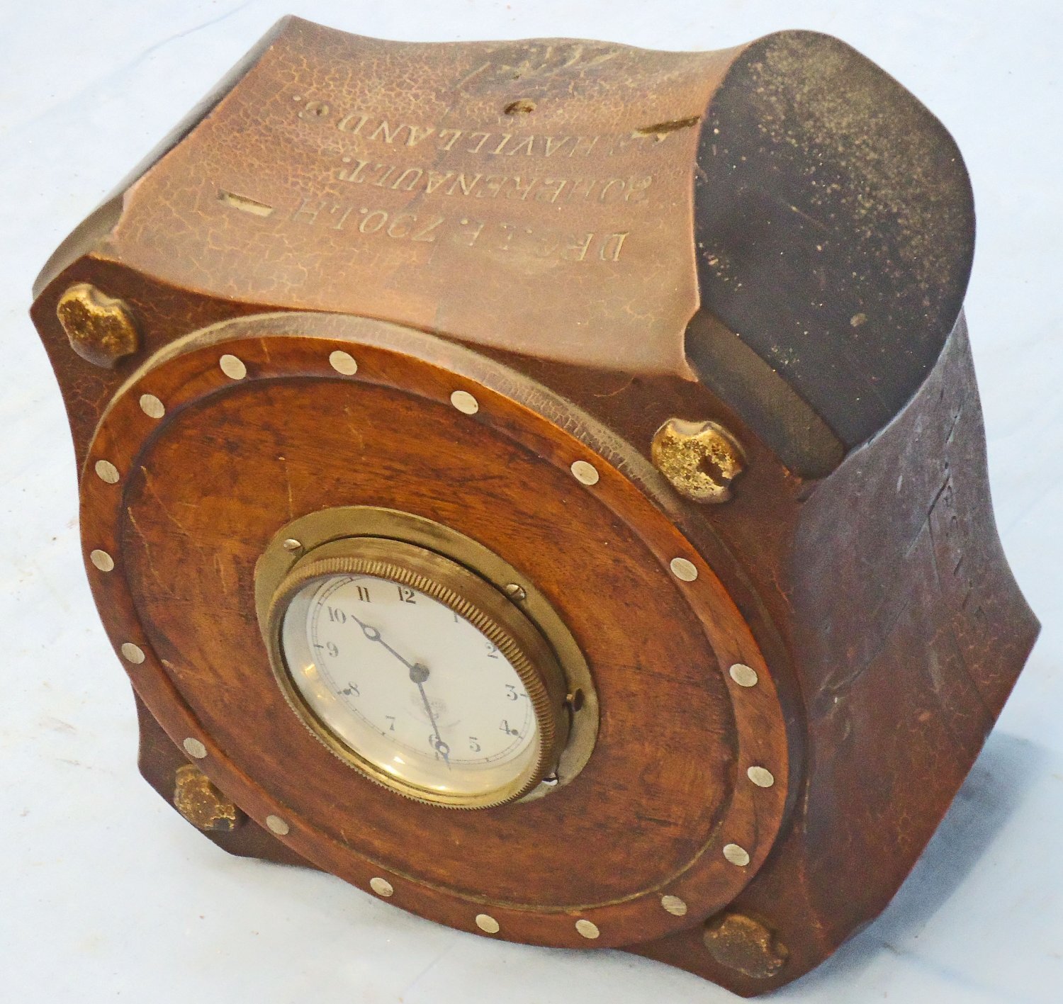 Original, WW1 Era Airco DH6 Aircraft Teak Propeller Boss / Hub (4 Blade) Fitted With A Period Smiths Cricklewood Works Aircraft Clock. - MISC 1006 Original, WW1 Era Airco DH6 Aircraft Teak Propeller Boss / Hub (4 Blade) Fitted With A Period Smiths Cricklewood Works Aircraft Clock. - MISC 1006 Antique & Militaria - {CATEGORY} in 