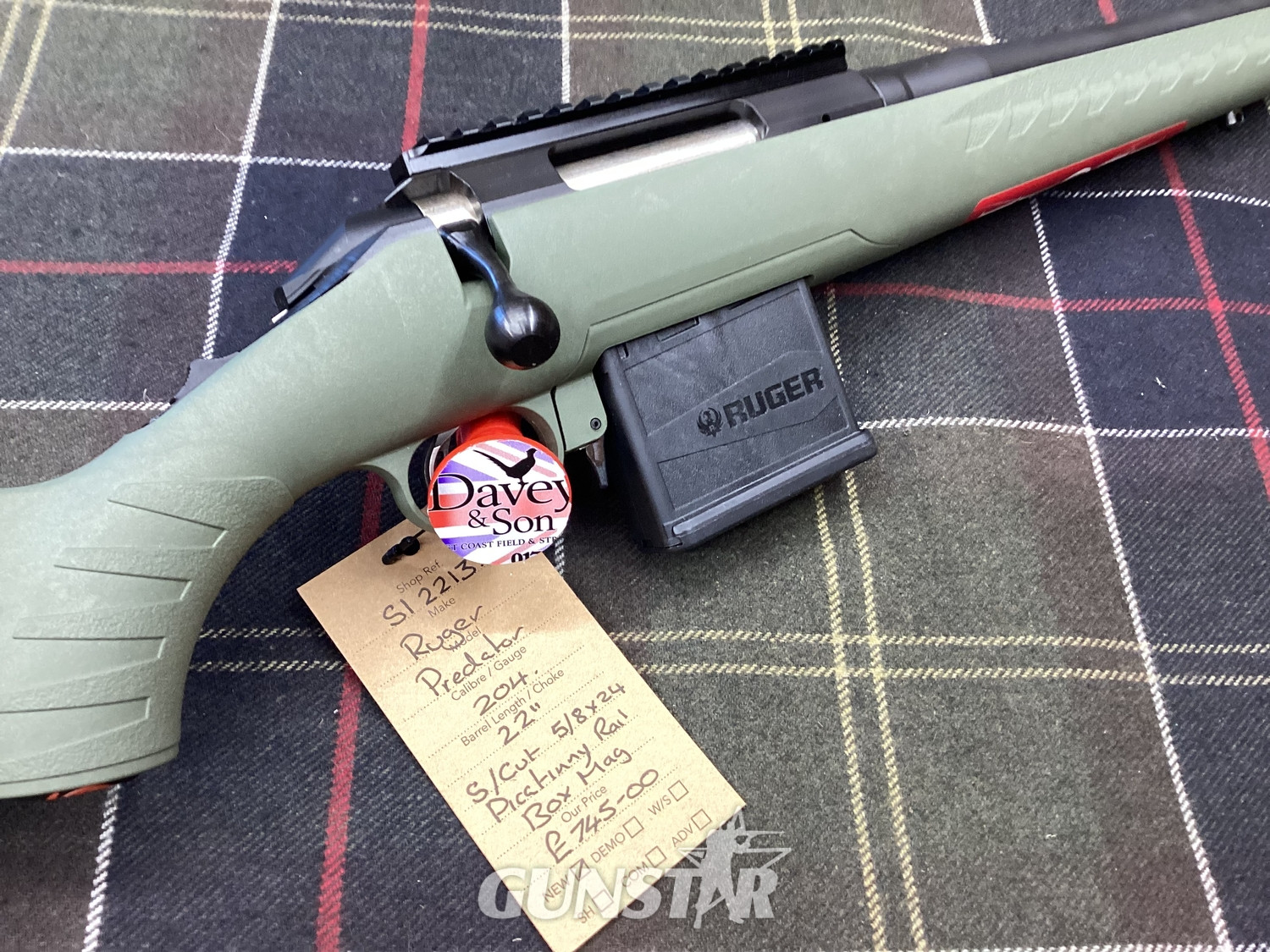 Ruger PREDATOR Bolt Action .204 Rifle in 