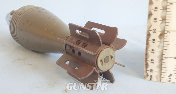  INERT DEACTIVATED. Unfired Original WW2 1943 Dated American M49A2 60mm High Expl INERT DEACTIVATED. Unfired Original WW2 1943 Dated American M49A2 60mm High Expl Antique & Militaria