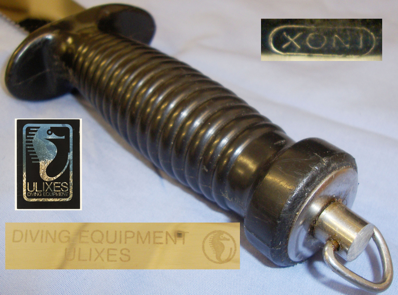 Vintage* c1960 Mares ‘Tris Inox’ Sub Diving Scuba Knife and Sheath Made in Italy. 19966:49. Knive