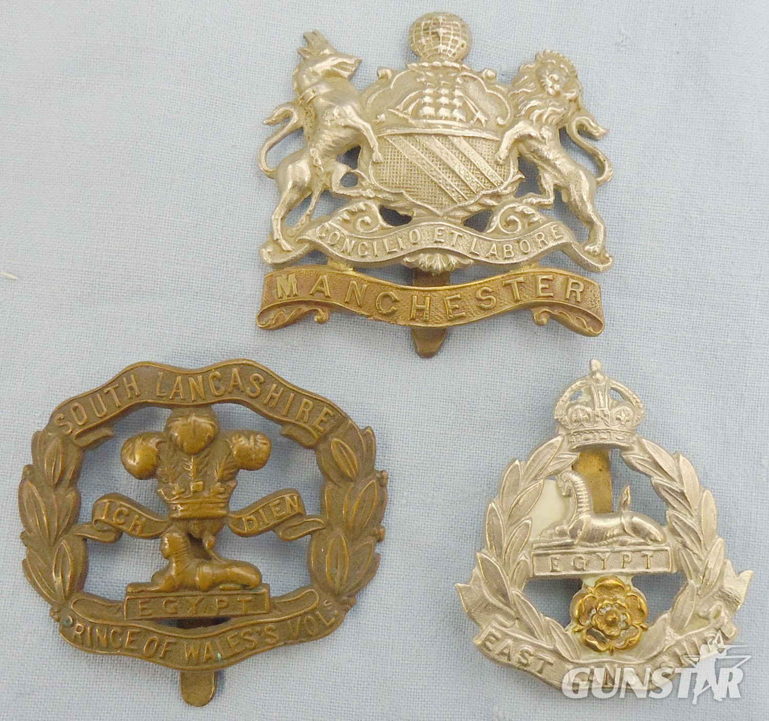 Set* World Wars South Lancashire, East Lancashire and Manchester Regiment Cap Badges. BA 890. Set* World Wars South Lancashire, East Lancashire and Manchester Regiment Cap Badges. BA 890.  Antique & Militaria in 