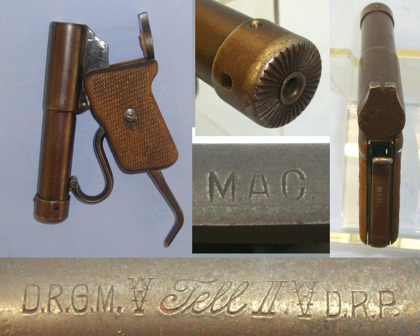 WORLD’S SMALLEST* 1927-1935, German, Venus Waffenfabrik Tell II .177 Calibre Break Action Tin Plate Air Pistol. Sn 22646 .177