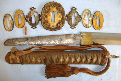 Japanese Officer's Sword With Signed Tang Noshu Ju Tsuka Ko Kane Masa Kin Saku,  Other Blade