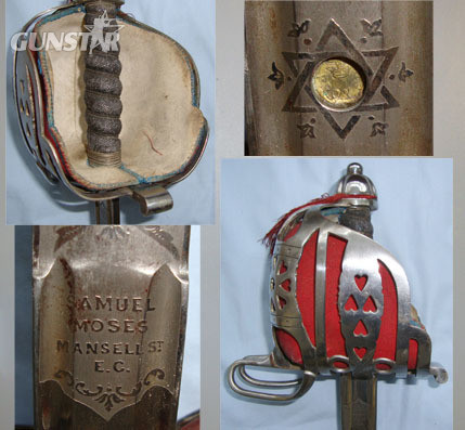  Samuel Moses, Mansell St E.C. (London) Sword