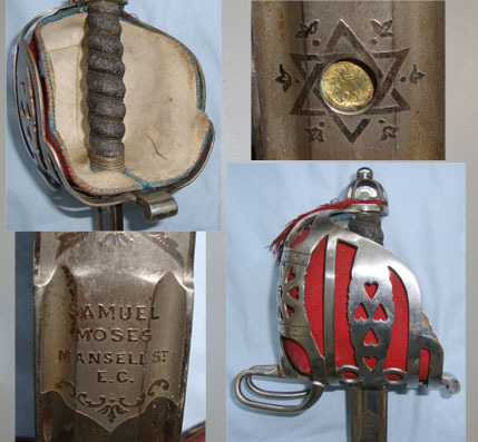  Samuel Moses, Mansell St E.C. (London) Sword