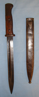 German S84/98 Bayonet and Scabbard. Bayonet