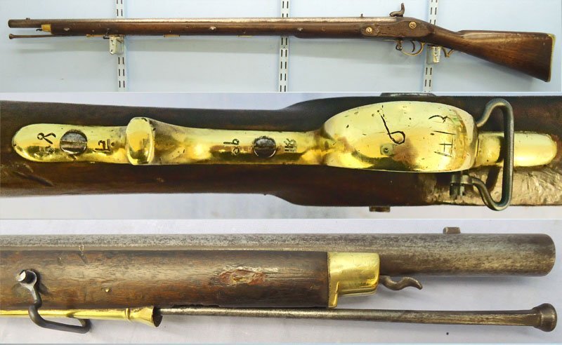 East India Company (EIC) British East India Company Pattern E Percussion .750 Calibre Muzzle Loading Percussion Infantry Musket. Sn - 21529 Single Shot .75 Cal Muzzleloader Rifle