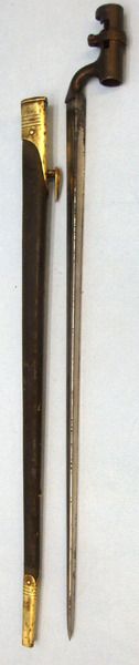 1876 Socket Bayonet and Scabbard. Bayonet