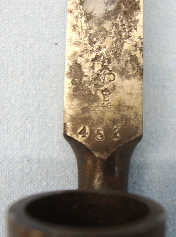  1876 Socket Bayonet and Scabbard. Bayonet
