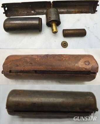 DEACTIVATED INERT. Very Rare German Early WW1 Butterfly Hand Grenade. Sn - 18210:18 DEACTIVATED INERT. Very Rare German Early WW1 Butterfly Hand Grenade. Sn - 18210:18  Other Ammunition in 