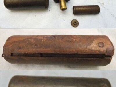DEACTIVATED INERT. Very Rare German Early WW1 Butterfly Hand Grenade. Sn - 18210:18 DEACTIVATED INERT. Very Rare German Early WW1 Butterfly Hand Grenade. Sn - 18210:18  Other Ammunition