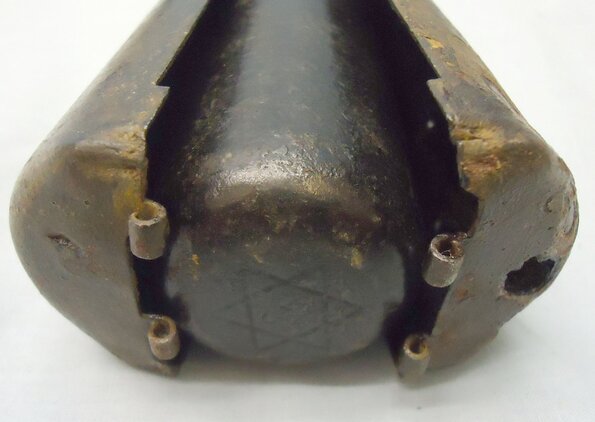 DEACTIVATED INERT. Very Rare German Early WW1 Butterfly Hand Grenade. Sn - 18210:18 DEACTIVATED INERT. Very Rare German Early WW1 Butterfly Hand Grenade. Sn - 18210:18  Other Ammunition 