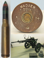 Kynoch DEACTIVATED INERT. Unfired, British, Kynoch Made, 1934 Dated, 20mm Masden T2, (20x120) Tracer Round. - O 2017  Other