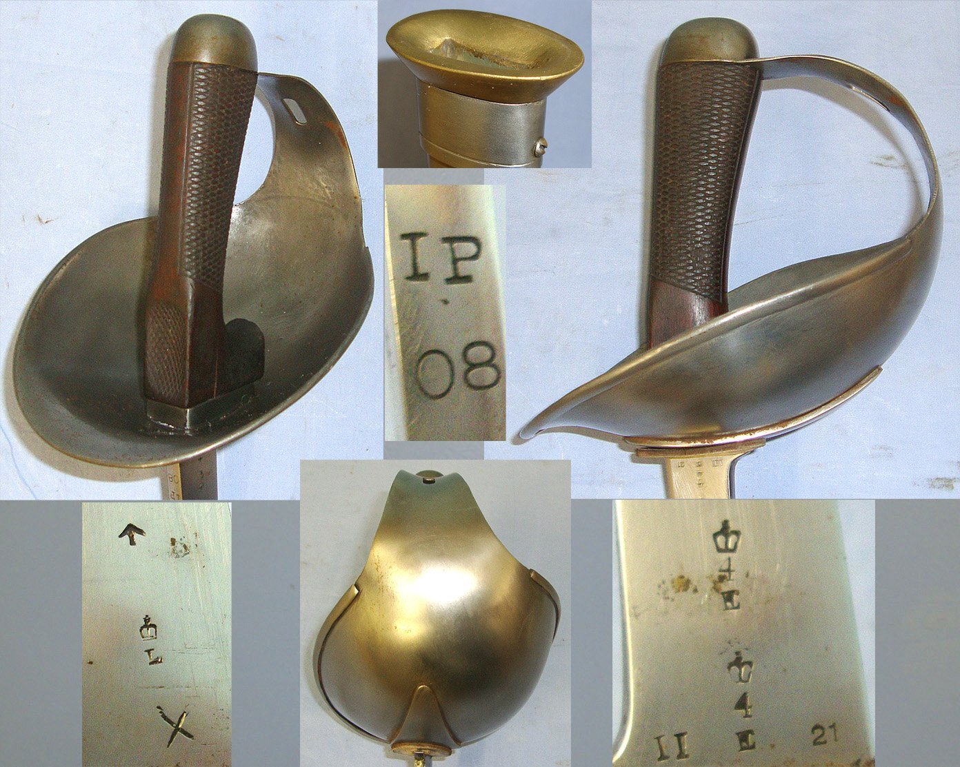 Inter War 1921 British Army In India WD ‘Small Grip’ IP08 (India Pattern 1908) Heavy Cavalry Trooper’s Sword & Scabbard. Sn 23174:30 Sword