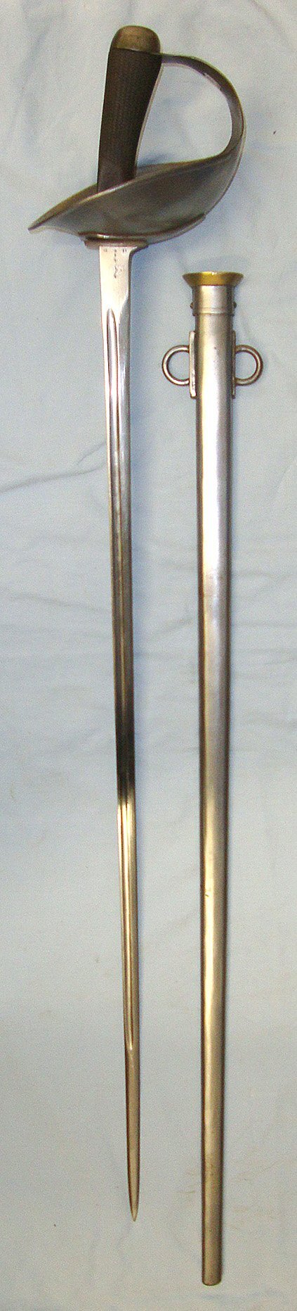  Inter War 1921 British Army In India WD ‘Small Grip’ IP08 (India Pattern 1908) Heavy Cavalry Trooper’s Sword & Scabbard. Sn 23174:30 Sword