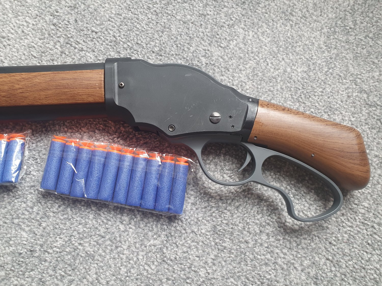  UDL Toy M1887 Lever Action Shotgun Foam Dart Nerf Blaster. None Training/Drill Gun