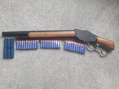 UDL Toy M1887 Lever Action Shotgun Foam Dart Nerf Blaster. None Training/Drill Gun