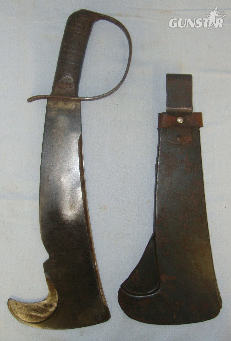  RARE**WW2 C1941 Pacific Theatre U.S. Marines & Signal Corps ‘Woodman’s Pal’ ( Aka LC-14-B) Fighting Machete With Scabbard. Sn 22164 Other Blade