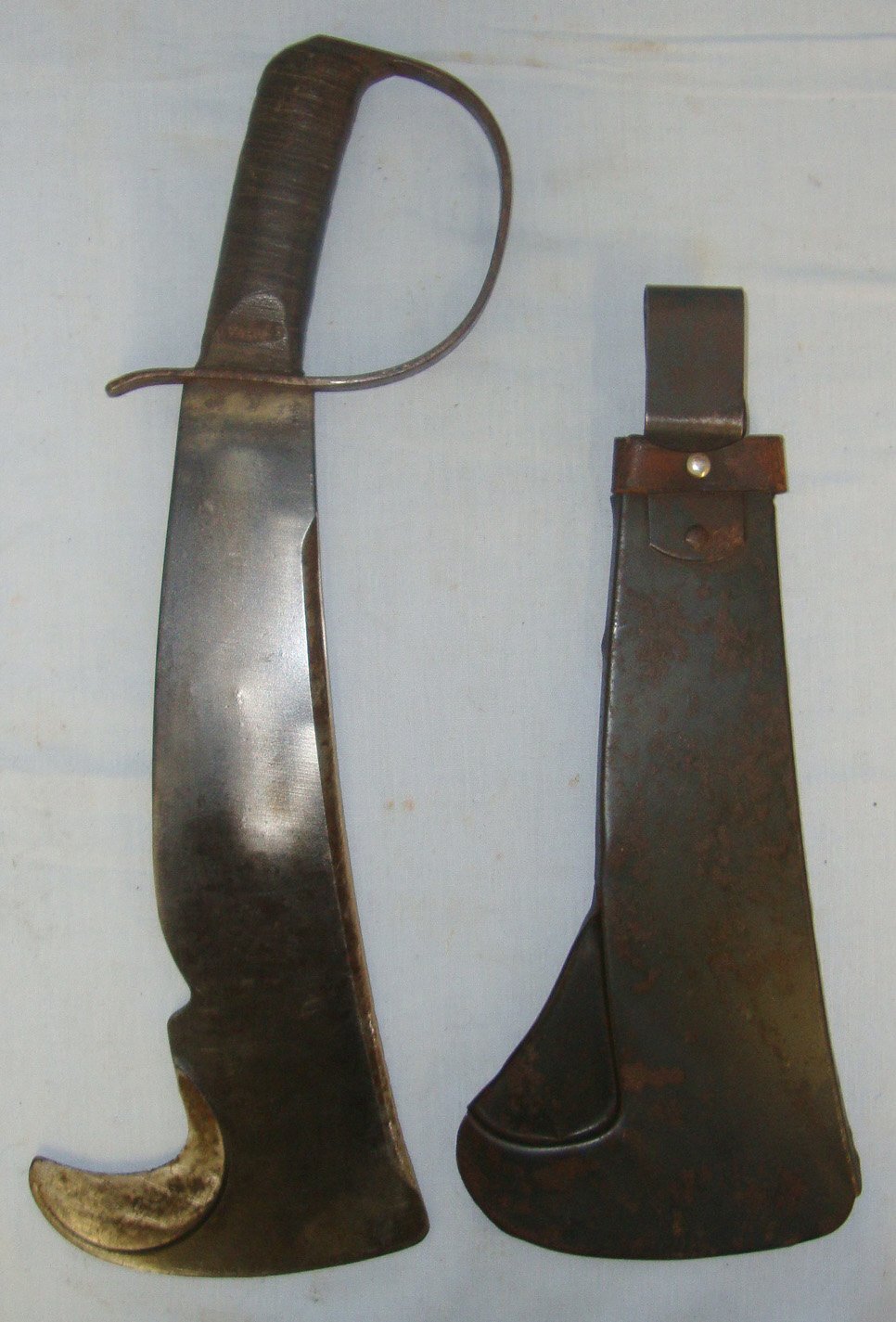  RARE**WW2 C1941 Pacific Theatre U.S. Marines & Signal Corps ‘Woodman’s Pal’ ( Aka LC-14-B) Fighting Machete With Scabbard. Sn 22164 Other Blade