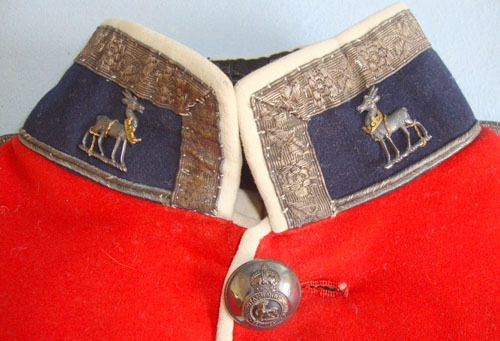  Royal Warwickshire Regiment Volunteer Battalion 2nd Lieutenant’s Red Dress Tunic Pre WW1 1902-1910 Royal Warwickshire Regiment Volunteer Battalion 2nd Lieutenant Clothing