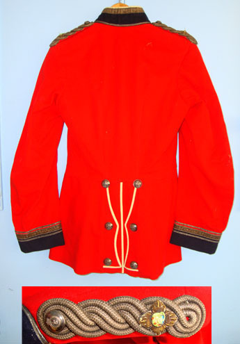 Royal Warwickshire Regiment Volunteer Battalion 2nd Lieutenant’s Red Dress Tunic Pre WW1 1902-1910 Royal Warwickshire Regiment Volunteer Battalion 2nd Lieutenant Clothing