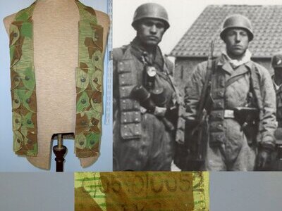 VERY RARE**GENUINE**MINT**WW2 1943 German Fallschirmjager Paratrooper’s K98 Ammunition Camouflage Bandolier. N 186  Antique & Militaria