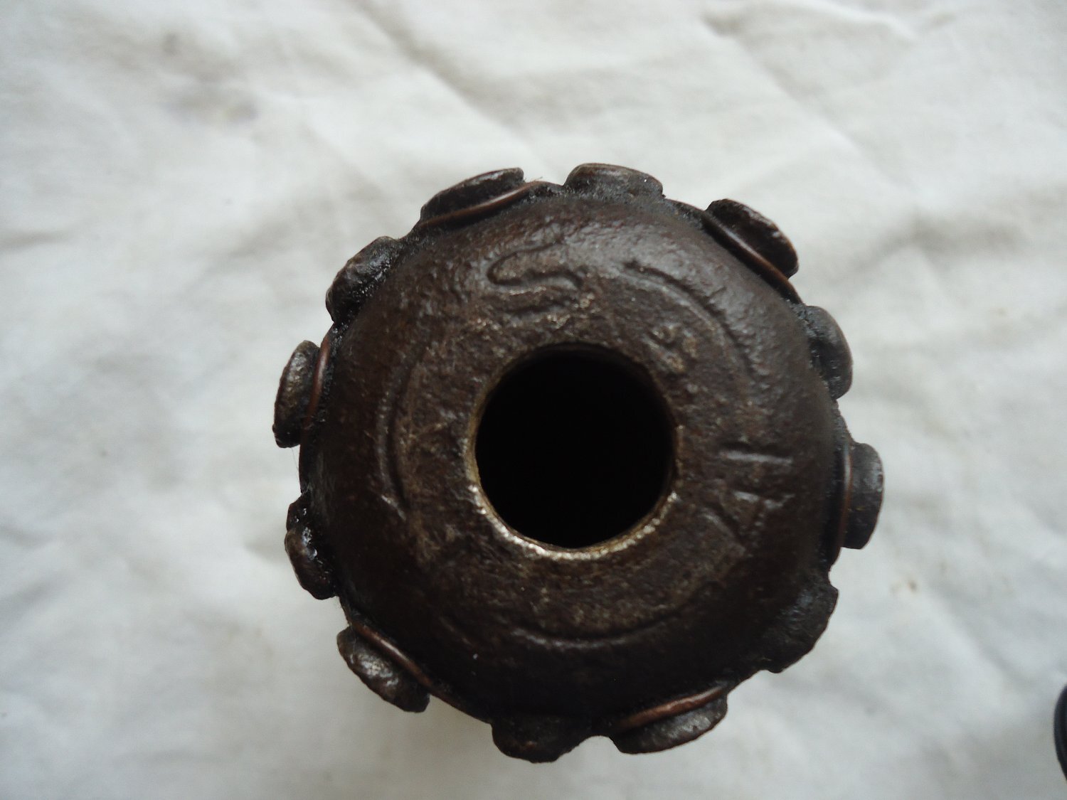 {CATEGORY} - INERT DEACTIVATED. Rare Finnish Sirpalekranaatti M 41 WW2 (Russian Offensive) Defensive Hand Grenade. - O 1491 INERT DEACTIVATED. Rare Finnish Sirpalekranaatti M 41 WW2 (Russian Offensive) Defensive Hand Grenade. - O 1491  Other Ammunition