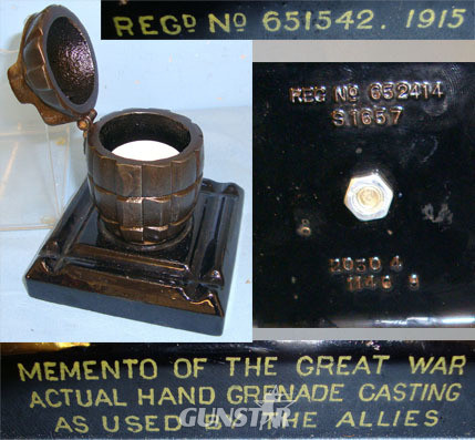 MEMENTO OF THE GREAT WAR’ Original WW1 British No.5 Mills Hand Grenade Hollow Ca MEMENTO OF THE GREAT WAR’ Original WW1 British No.5 Mills Hand Grenade Hollow Ca Antique & Militaria