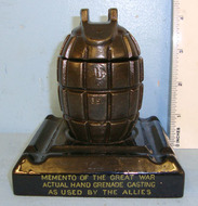 MEMENTO OF THE GREAT WAR’ Original WW1 British No.5 Mills Hand Grenade Hollow Ca MEMENTO OF THE GREAT WAR’ Original WW1 British No.5 Mills Hand Grenade Hollow Ca Antique & Militaria