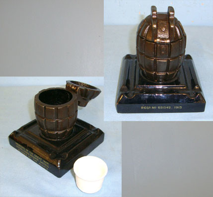 MEMENTO OF THE GREAT WAR’ Original WW1 British No.5 Mills Hand Grenade Hollow Ca MEMENTO OF THE GREAT WAR’ Original WW1 British No.5 Mills Hand Grenade Hollow Ca Antique & Militaria
