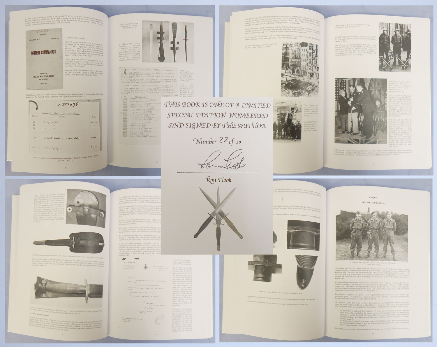 Limited Edition* Author Signed Number 22 of 50 Hardback Copy of The FairBairn-Sykes Fighting Knife and Other Commando Knives by Ron Flook. BO 464. Limited Edition* Author Signed Number 22 of 50 Hardback Copy of The FairBairn-Sykes Fighting Knife and Other Commando Knives by Ron Flook. BO 464. Other Accessory