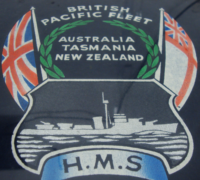 H.M.S Barfleur Felt Pennant Mounted and Framed. PI 134. H.M.S Barfleur Felt Pennant Mounted and Framed. PI 134. Antique & Militaria