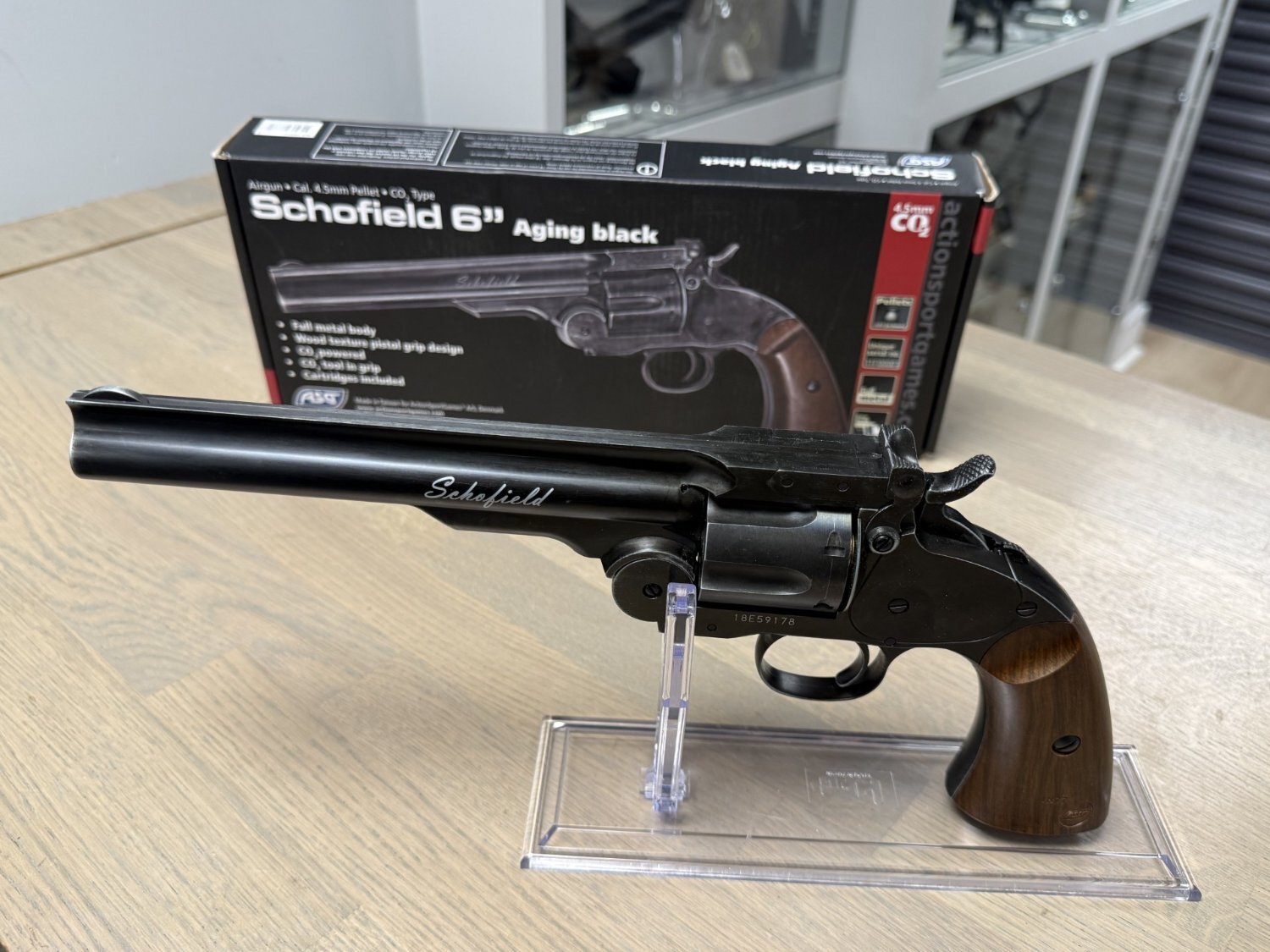 ASG (ActionSportGames) ASG Schofield 6" Revolver  .177 - {CATEGORY} in 