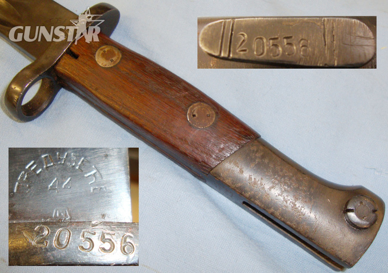 Scarce* Yugoslavian M1924 Bayonet and Matching Numbers Scabbard. BAYO 291. Bayonet