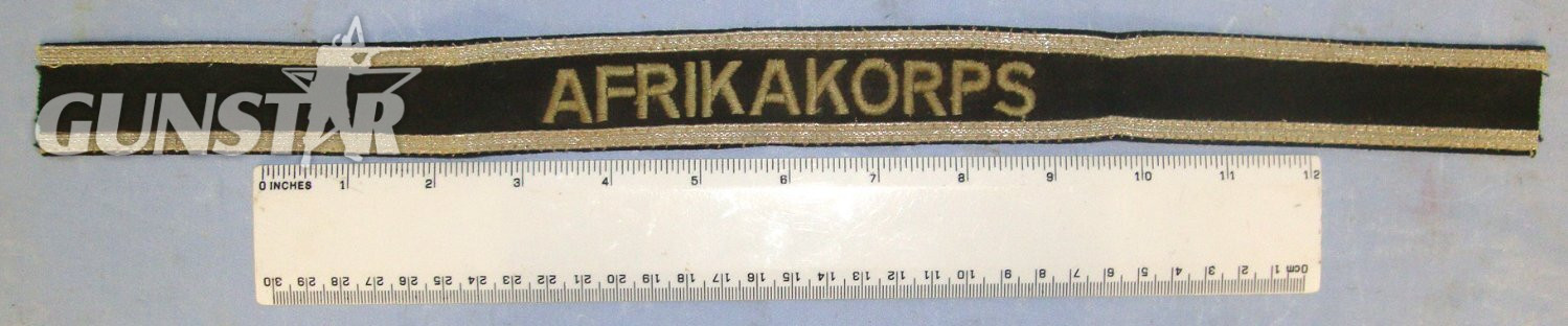 VERY RARE**Original**WW2 DAK Panzer Tank Troops North Africa Campaign Locally Theatre Made Deutsches Afrikakorps Cuff Title. Sn 23068:4  Antique & Militaria in 