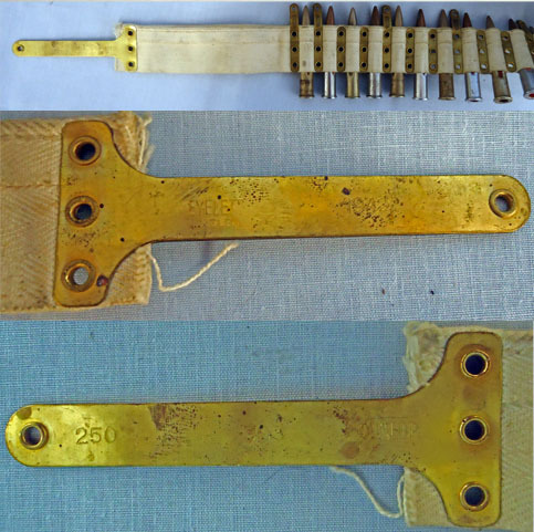  INERT DEACTIVATED. Vickers 250 Round, 1942 Dated Dunlop Made at EYELEYS, Melbourne Cartridge Belt With 250 Drill Rounds. INERT DEACTIVATED. Vickers 250 Round, 1942 Dated Dunlop Made at EYELEYS, Melbourne Cartridge Belt With 250 Drill Rounds.  Other Ammunition
