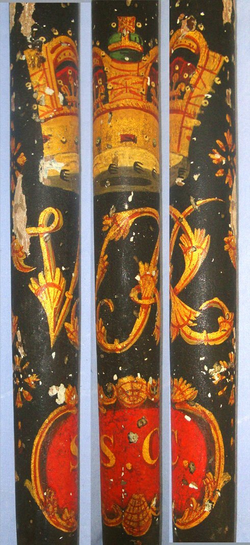 Victorian British Ebonised Wood Painted Police Truncheon With Panel ‘S.C.’ (Most Likely Special Constable). Sn 21834  Antique & Militaria