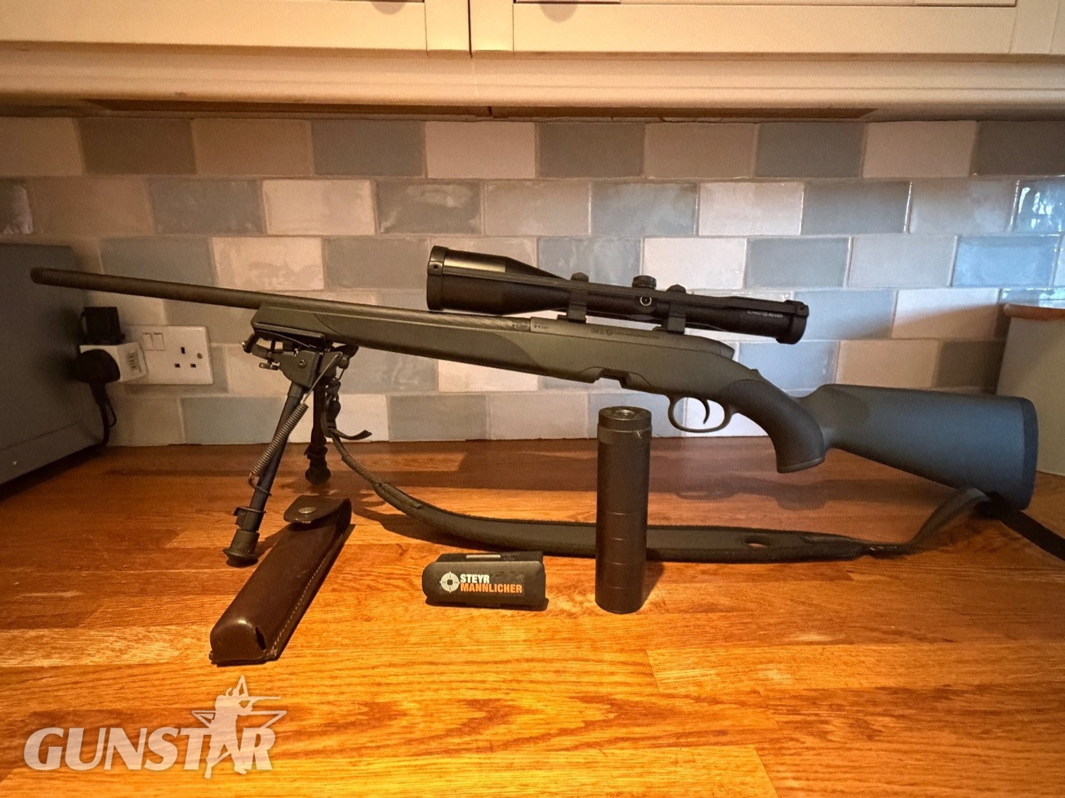 Steyr Mannlicher Manlicher SM12 Bolt Action 6.5x55mm Ackley Improved Rifle in 