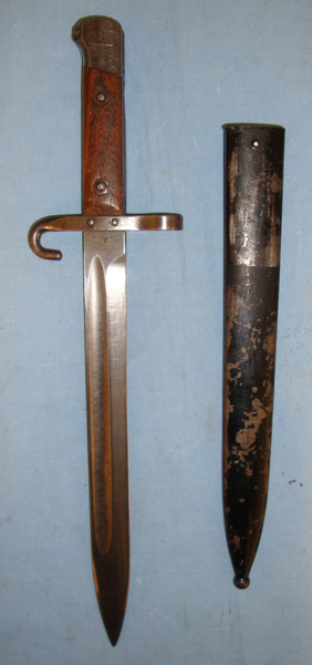  Austrian M1895 Mannlicher Bayonet & Scabbard. Bayonet