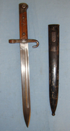 Austrian M1895 Mannlicher Bayonet & Scabbard. Bayonet