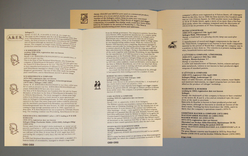 Out of Print Book* The Sword and Bayonet Makers of Imperial Germany 1871-1918. 19402:4 Out of Print Book* The Sword and Bayonet Makers of Imperial Germany 1871-1918. 19402:4 Other Accessory