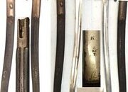 British, 1858 Dated, Pattern 1858 Yatahgan Bar on Band Sword Bayonet and Scabbard. BAYO 363 Bayonet