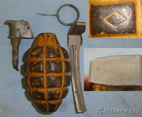  INERT**DEACTIVATED**Pre & Early WW2 American MK II / MK 2 U.S. Army High Explosi INERT**DEACTIVATED**Pre & Early WW2 American MK II / MK 2 U.S. Army High Explosi Antique & Militaria