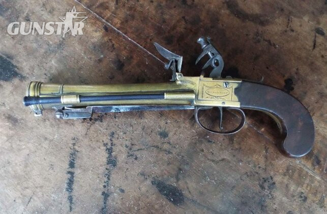 Richardson & Sons Blunderbuss bayonet pistol 1 Inch Muzzleloader - {CATEGORY}