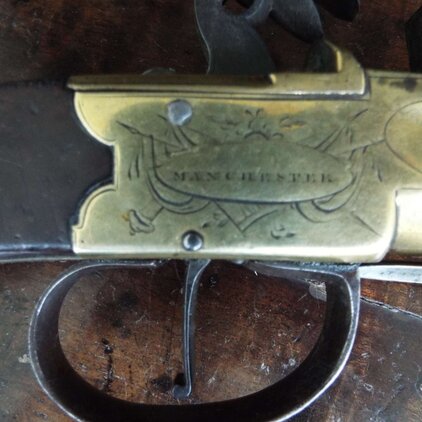 Richardson & Sons Blunderbuss bayonet pistol 1 Inch Muzzleloader 