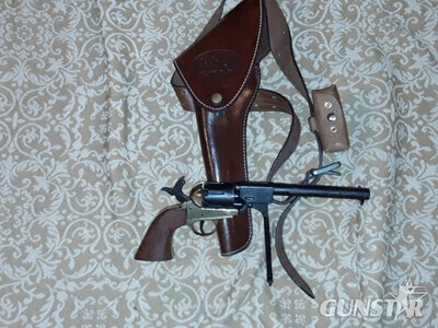 Denix COLT NAVY COMPLETE WITH BROWN CSA FLAP HOLSTER AND POUCH - Non-firing