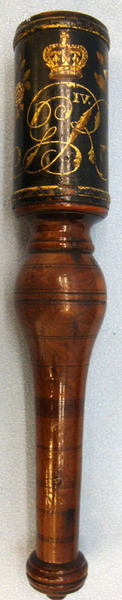 George IV Police/Constabulary Tipstaff With Hand Painted Decoration.  George IV Police/Constabulary Tipstaff With Hand Painted Decoration.  Other Accessory in 
