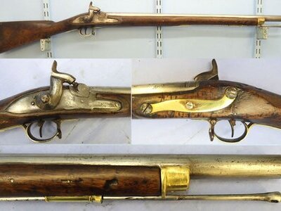 East India Company (EIC) British, East India Company, Pattern A, Percussion .750 Calibre Muzzle Loading Percussion Carbine. Sn - 21531 Single Shot .75 Cal Muzzleloader Rifle