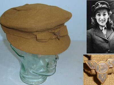 MINT**WW2 Era Original ENSA (Entertainments National Service Association) Woman’s Cap With Original Enamelled Brass ENSA Cap Badge As Worn By Vera Lynn Of ‘We’ll Meet Again’ Fame. Sn 22441:6  Clothing