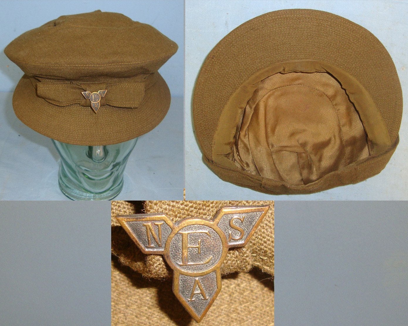 MINT**WW2 Era Original ENSA (Entertainments National Service Association) Woman’s Cap With Original Enamelled Brass ENSA Cap Badge As Worn By Vera Lynn Of ‘We’ll Meet Again’ Fame. Sn 22441:6  Clothing